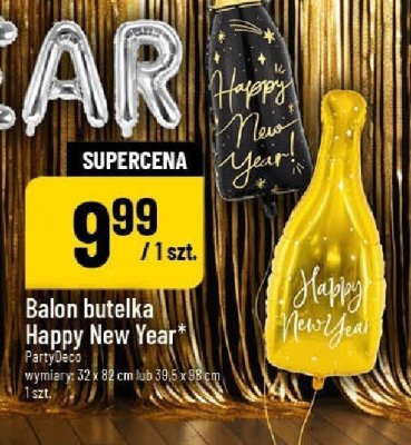 Balon butelka Happy New Year promocja w POLOmarket