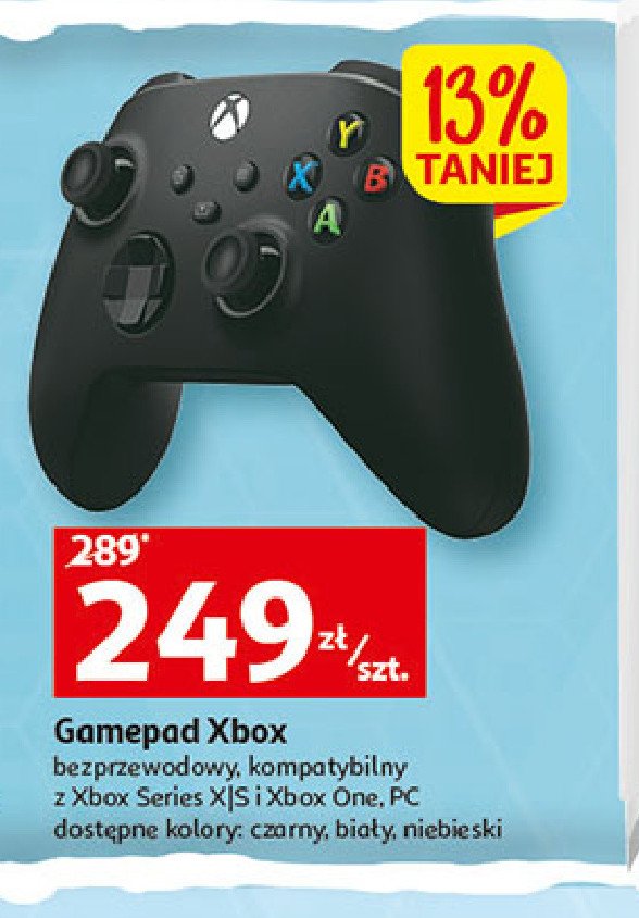 Gamepad bezprzewodowy czarny XBOX 360 promocja