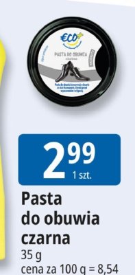 Pasta do obuwia czarna Eco promocja w Leclerc