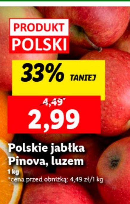 Jabłka pinova polskie promocja