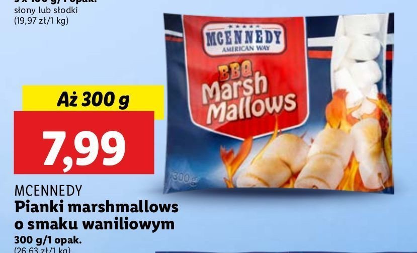 Pianki bbq marshmallows Mcennedy promocja