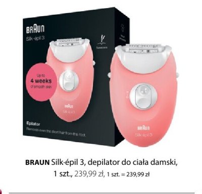 Depilator BRAUN Silk-épil 3 promocja w Hebe