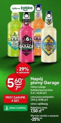 Napój piwny Garage Orange Spritz butelka promocja w Żabka