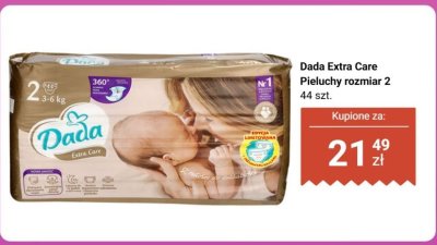 Pieluchy  Extra Care rozmiar 2, 44 szt. Dada promocja w Biedronka