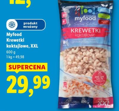 Krewetki koktajlowe XXL  promocja w Lidl