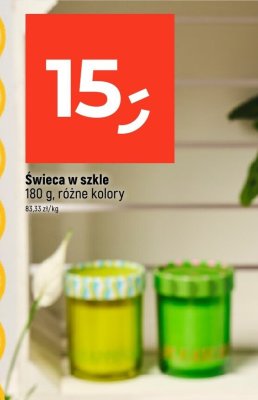 Świeca w szkle 180 g różne kolory promocja w Dealz