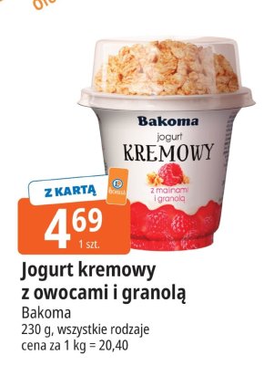 Jogurt kremowy z owocami i granolą promocja w Leclerc