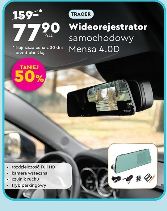 Wideorejestrator mensa Tracer promocja w Biedronka