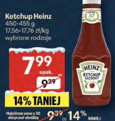 Ketchup Heinz promocja w Delikatesy Centrum
