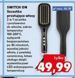 Szczotka prostująca 46w Switch on promocja w Kaufland