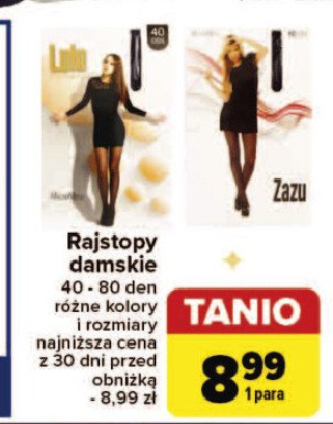 Rajstopy damskie 40 den Lulu promocja