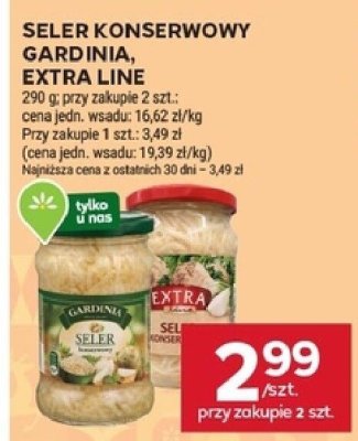 Seler konserwowy Gardinia Extra Line promocja w Stokrotka