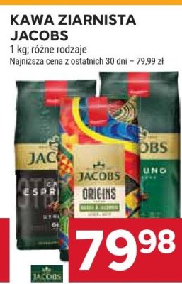 Kawa ziarnista różne rodzaje 1 kg promocja w Stokrotka