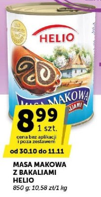 Masa makowa z bakaliami Helio promocja w ABC