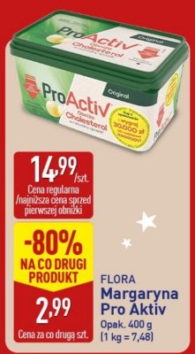 Margaryna Pro Aktiv FLORA promocja w Aldi