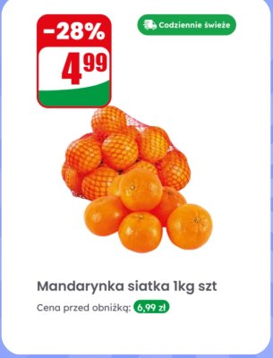 Mandarynka siatka 1kg promocja w Dino