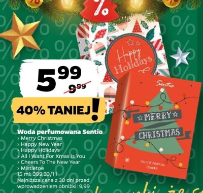 Woda perfumowana Happy New Year promocja w Netto