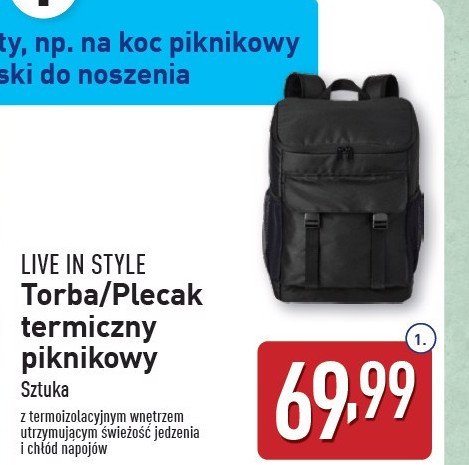 Torba termiczny 33 l Live in style promocja