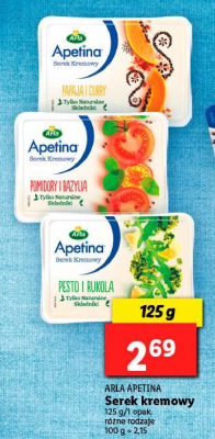 Serek kremowy pesto i rukola Arla apetina promocja