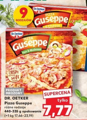 Pizza z  szynką i pieczarkami Dr. oetker guseppe promocja