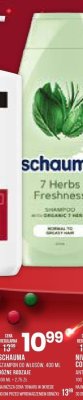 Szampon Schauma 7 Herbs Freshness do włosów różne rodzaje promocja w Drogerie Natura
