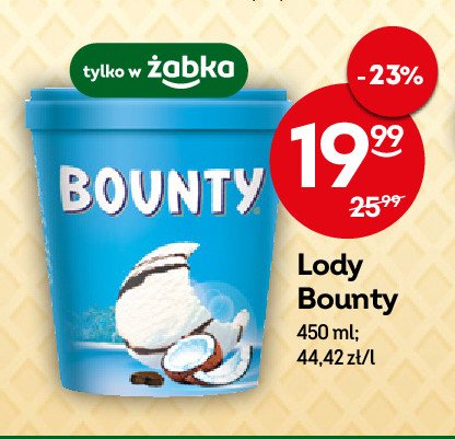 L贸d Bounty ice cream promocja