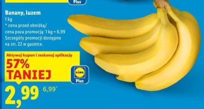 Banany luzem promocja w Lidl