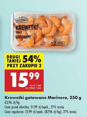 Krewetki białe gotowane Marinero promocja
