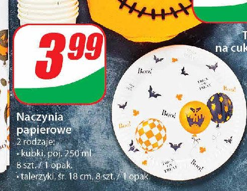 Talerze papierowe 18 cm Paw promocja