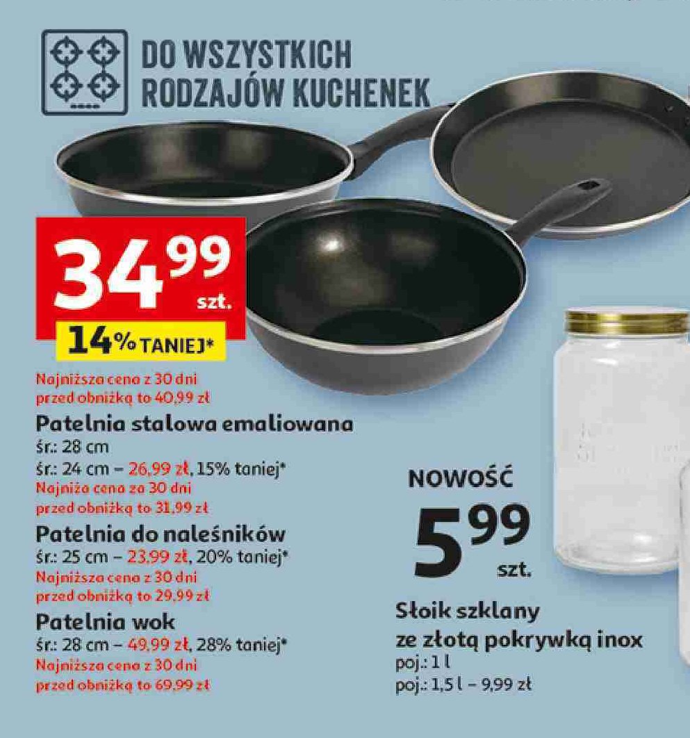 Patelnia wok 28 cm promocja