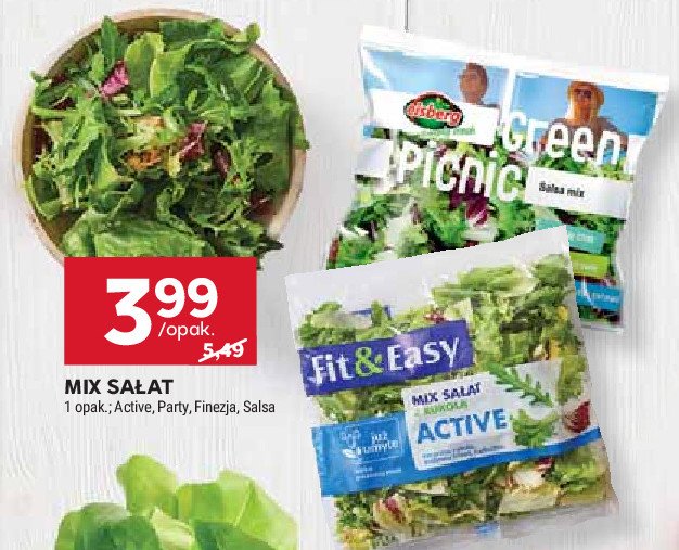 Mieszanka sałat green picnic Eisberg promocja