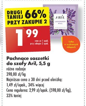 Pachnąca saszetka lawendowe wzgórze Aril promocja