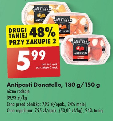 Papryczki żółte nadziewane serkiem Donatello antipasti promocja