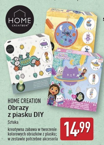 Obraz z piasku diy Home creation promocja w Aldi