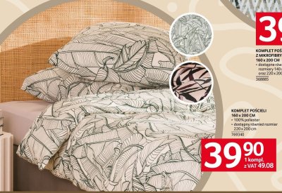 Komplet pościeli z mikrofibry 160 x 200 cm różne wzory promocja w Selgros