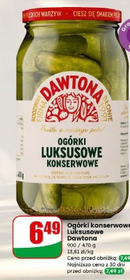 Ogórki konserwowe Luksusowe  promocja w Dino