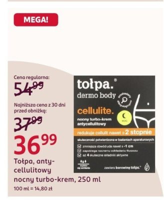 Turbo-krem anty-cellulite nocny, 250 ml promocja w Rossmann