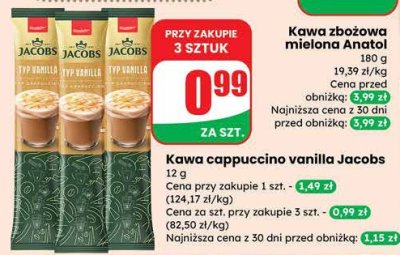 Kawa zbożowa mielona Anatol promocja w Dino