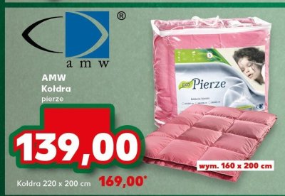 Kołdra AMW Pierze promocja w Kaufland