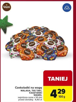 Czekoladki na wagę Kasztanki promocja w Carrefour Market