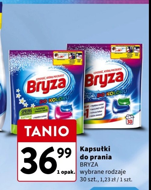 Kapsułki do koloru 4w1 Bryza spring freshness promocja w Intermarche