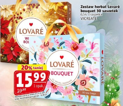 Zestaw herbat Lovaré bouquet 30 saszetek promocja w Prim Market