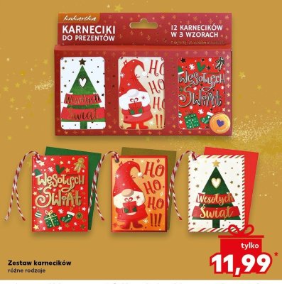 Zestaw karnecików różne rodzaje promocja w Kaufland