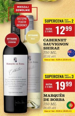 Wino Cabernet Sauvignon Shiraz 750ml promocja w Biedronka