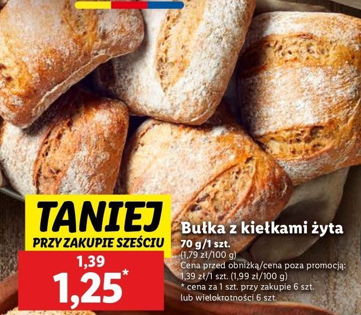 Bułka z kiełkami żyta promocja