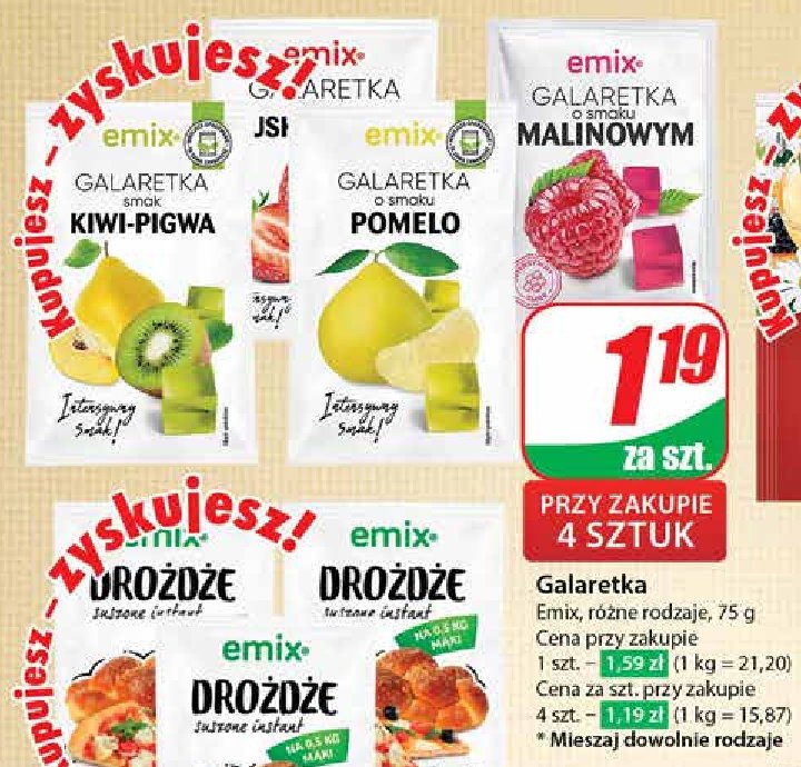 Galaretka pomelo Emix promocja