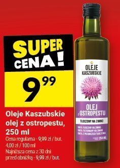 Oleje kaszubskie olej z ostropestu promocja w Twój Market
