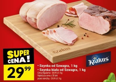 Szynka od Szwagra Krakus, 1 kg promocja w Twój Market