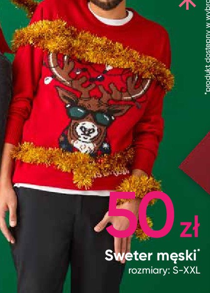 Sweter męski świąteczny promocja