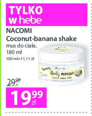 Mus do ciała shake kokos-banan Nacomi promocja